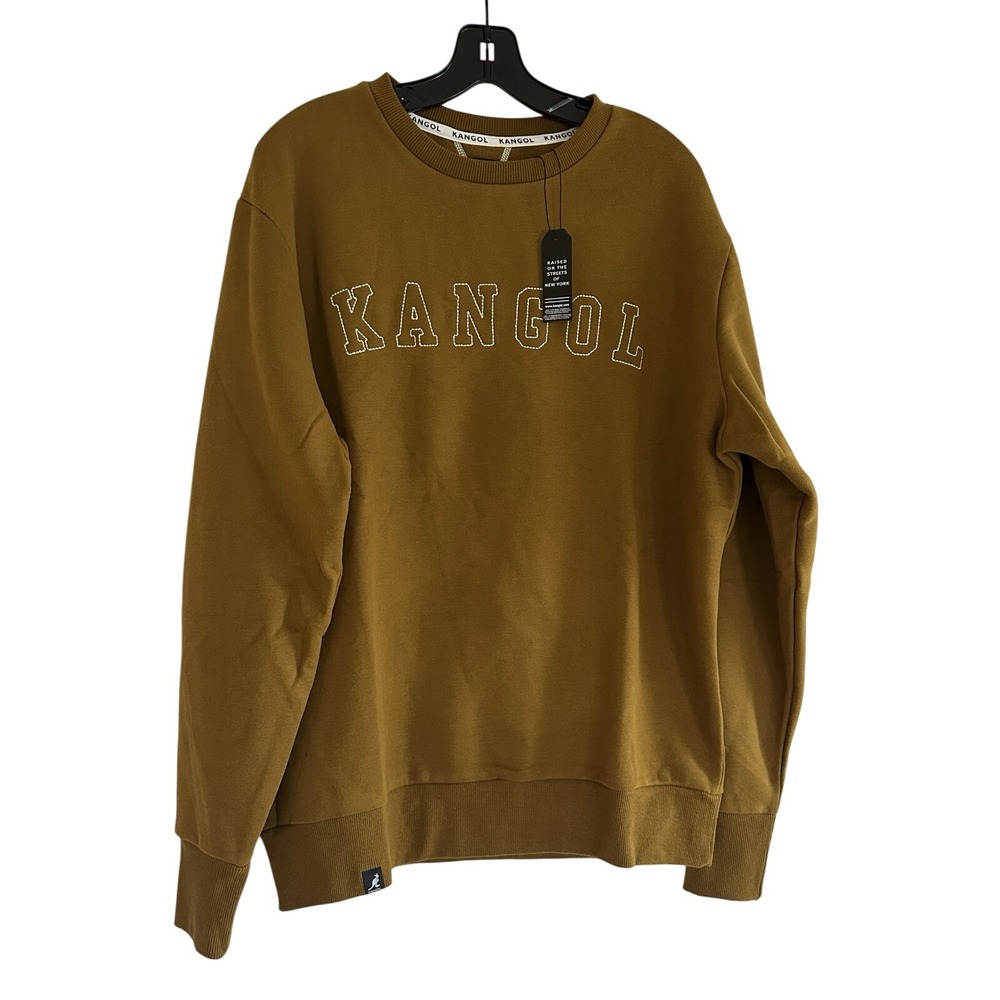 Brand New Kangol - Born British Men's L Tapenade Crewneck Fleece‎ Pullover